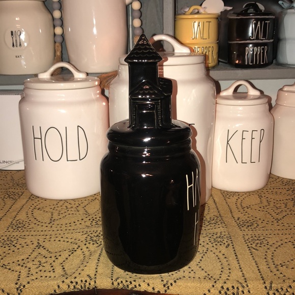 Rae Dunn Holiday Rae Dunn Haunted House Baby Canister With Haunted